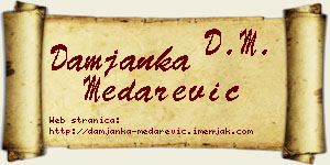 Damjanka Medarević vizit kartica